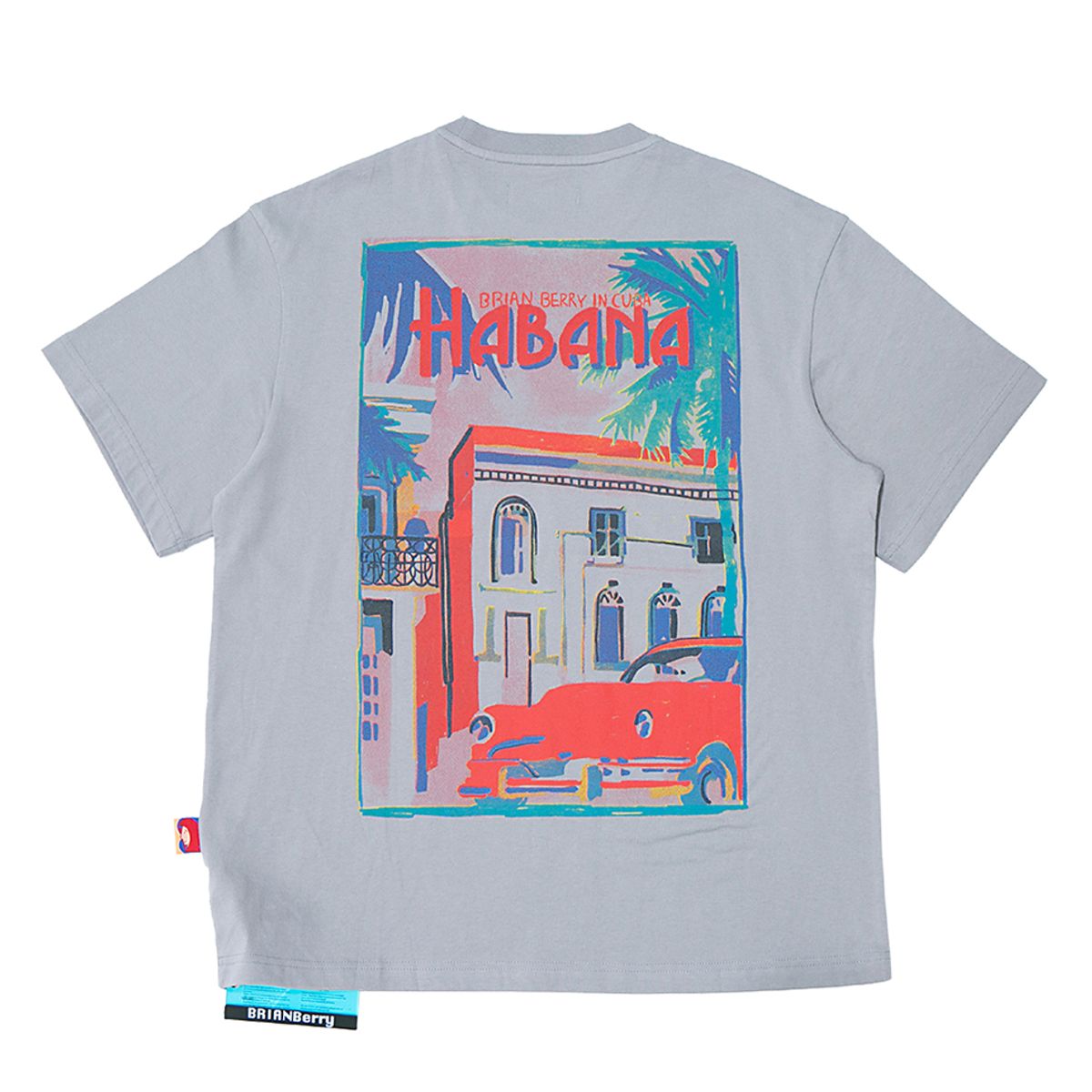 브라이언베리(BRIAN BERRY) CARLOS GRAPHIC TEE_L/GREY