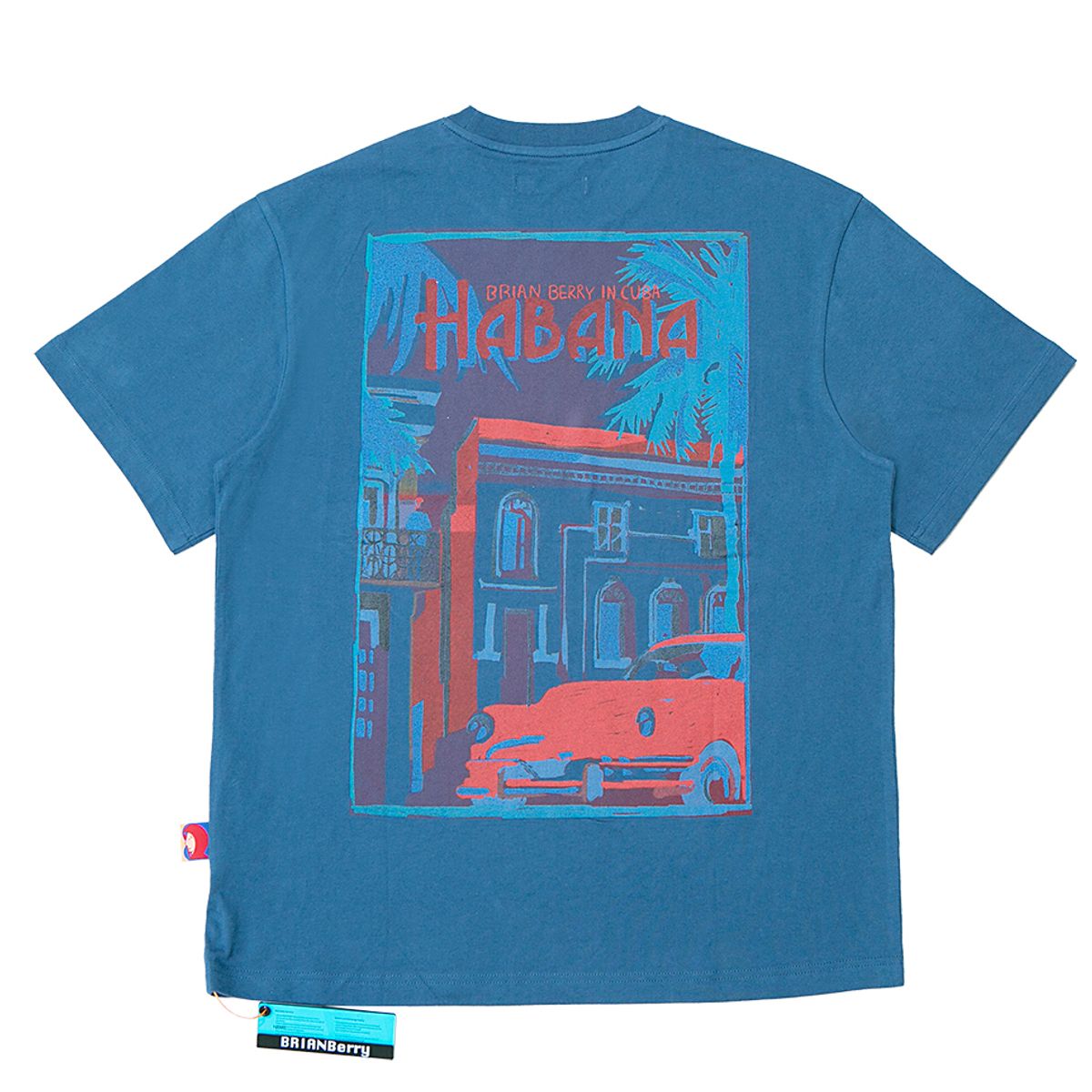 브라이언베리(BRIAN BERRY) CARLOS GRAPHIC TEE_SEA