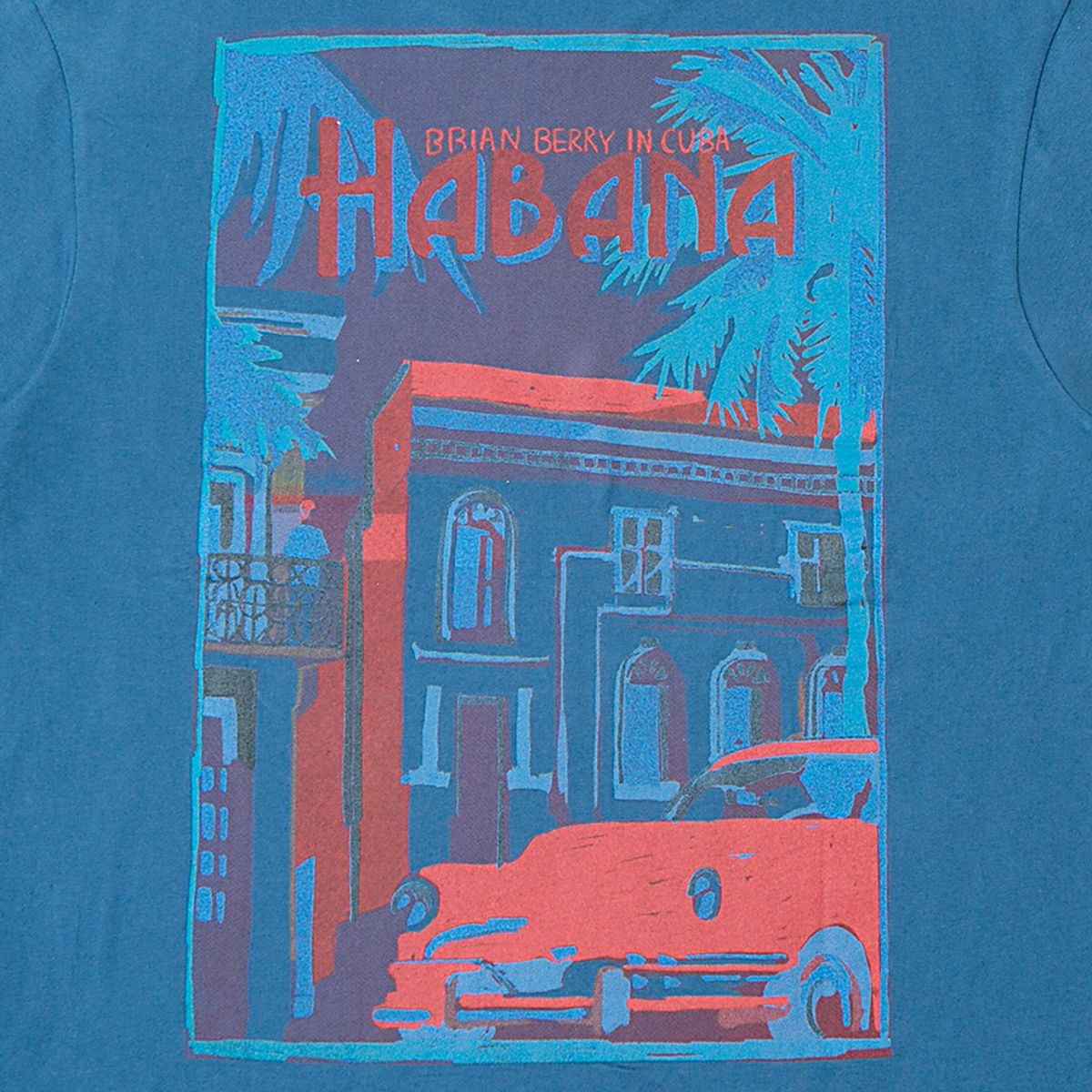 브라이언베리(BRIAN BERRY) CARLOS GRAPHIC TEE_SEA