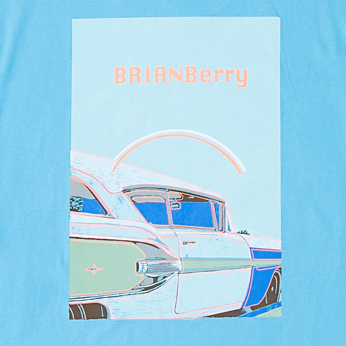 브라이언베리(BRIAN BERRY) PONTIAC GRAPHIC TEE_S/BLUE