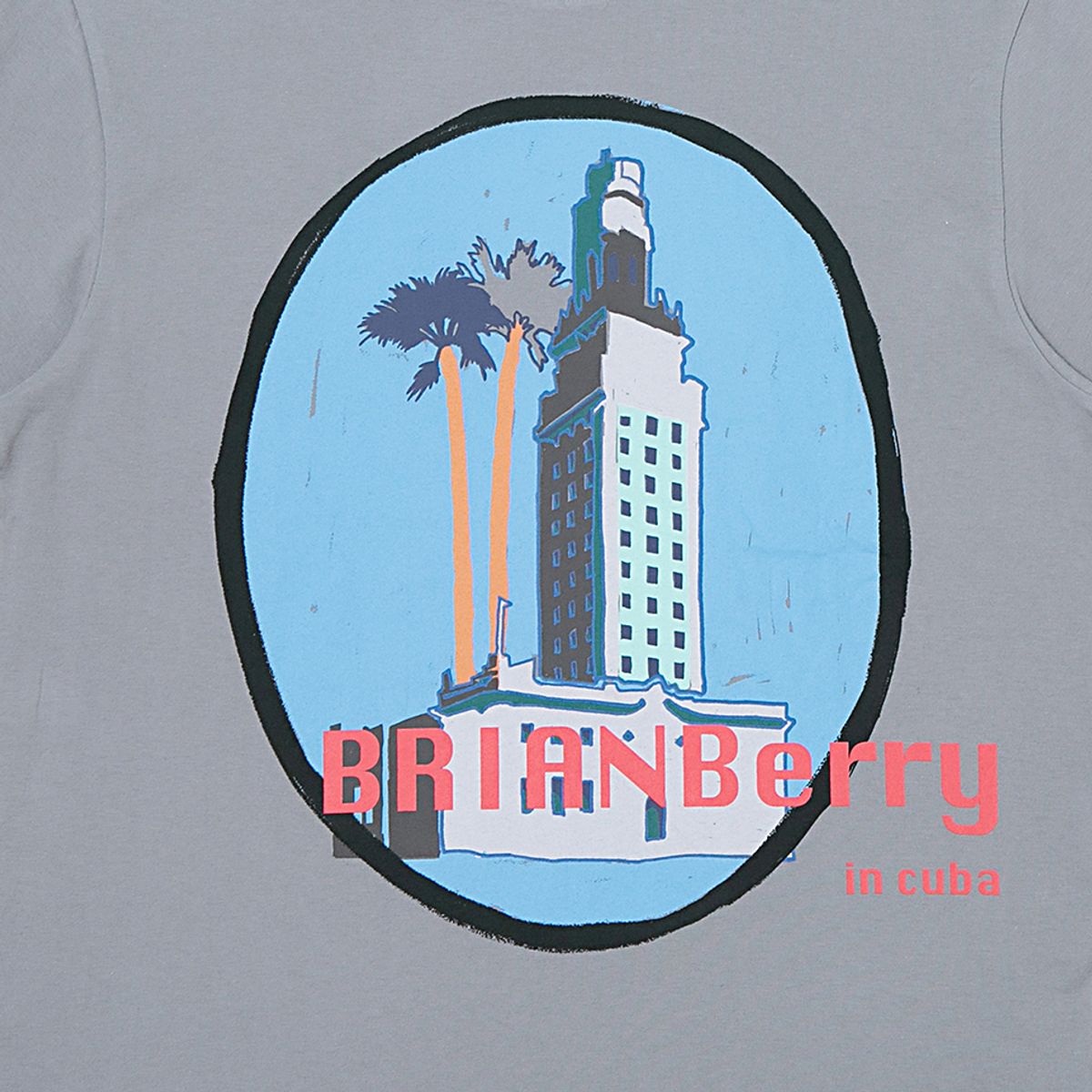 브라이언베리(BRIAN BERRY) VIDAL GRAPHIC TEE_L/GREY