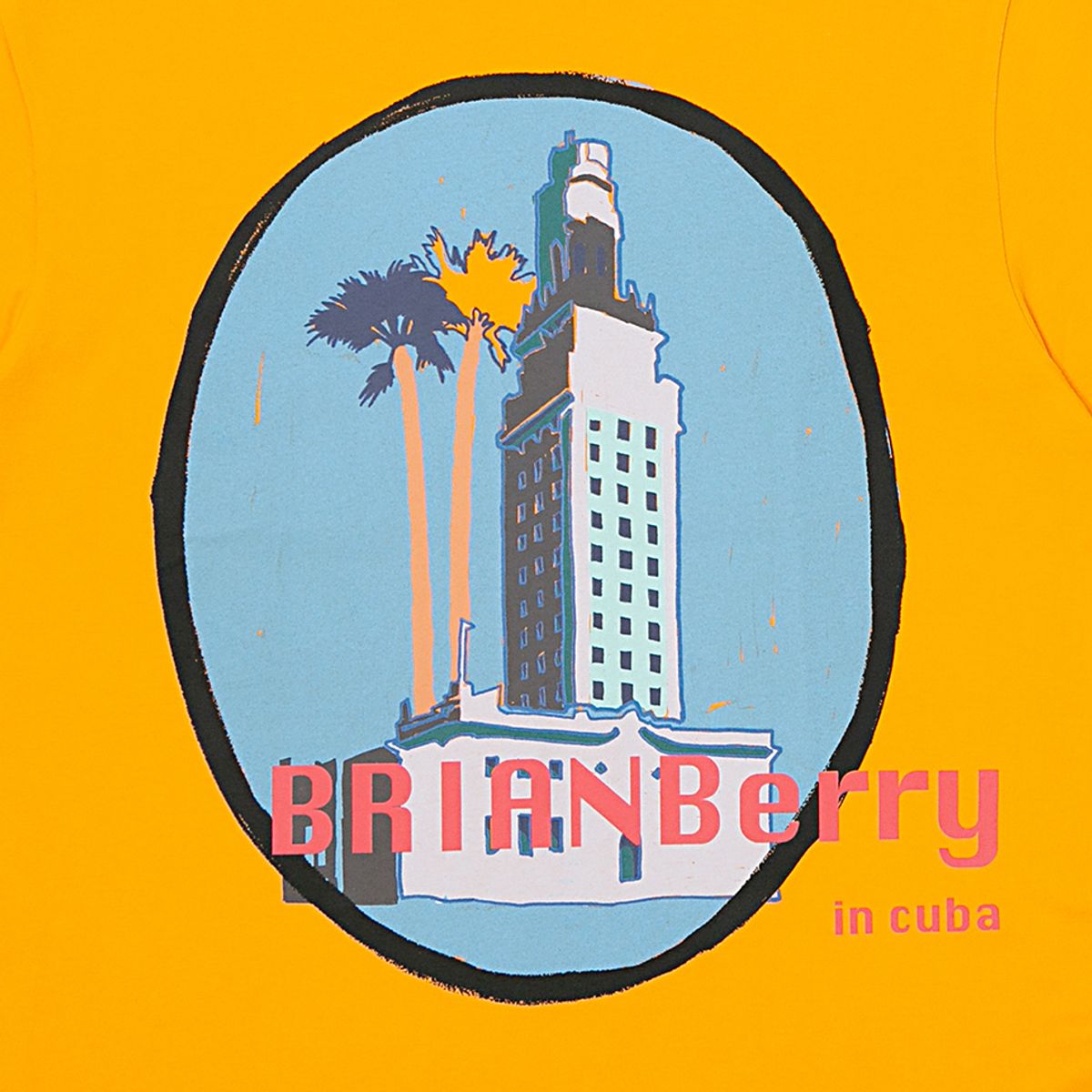 브라이언베리(BRIAN BERRY) VIDAL GRAPHIC TEE_L/ORANGE