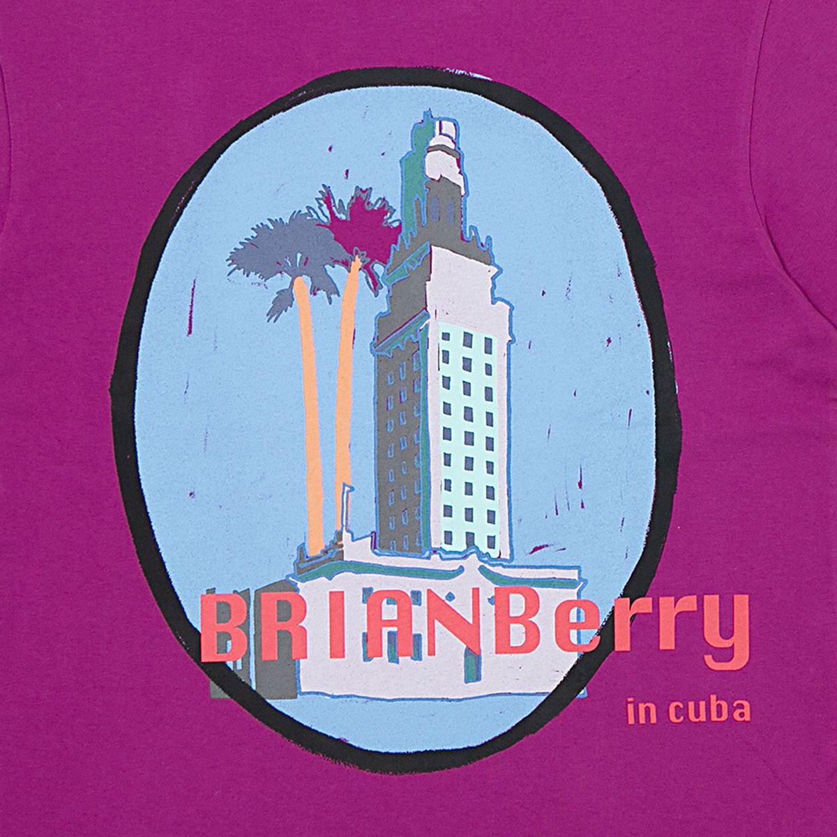 브라이언베리(BRIAN BERRY) VIDAL GRAPHIC TEE_D/MAGENTA