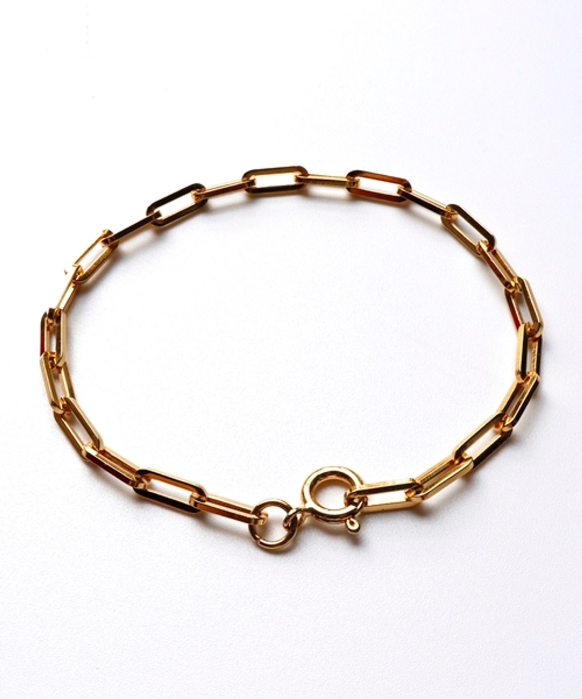 봉보(BONBEAU) Square chain Layered bold Bracelet 볼드 클립 사각체인 레이어드 팔찌