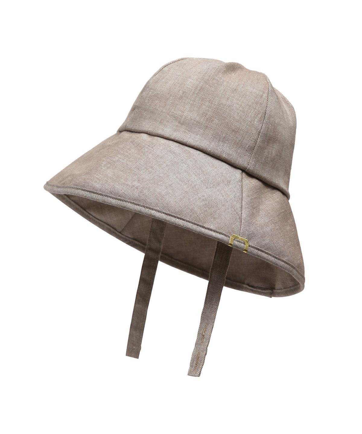 언더컨트롤 스튜디오(UNDERCONTROL STUDIO) 여름 탈부착 스트랩 와이드 여성 모자 사계절 버킷햇 STRAP BUCKET / LINEN TW / L BROWN