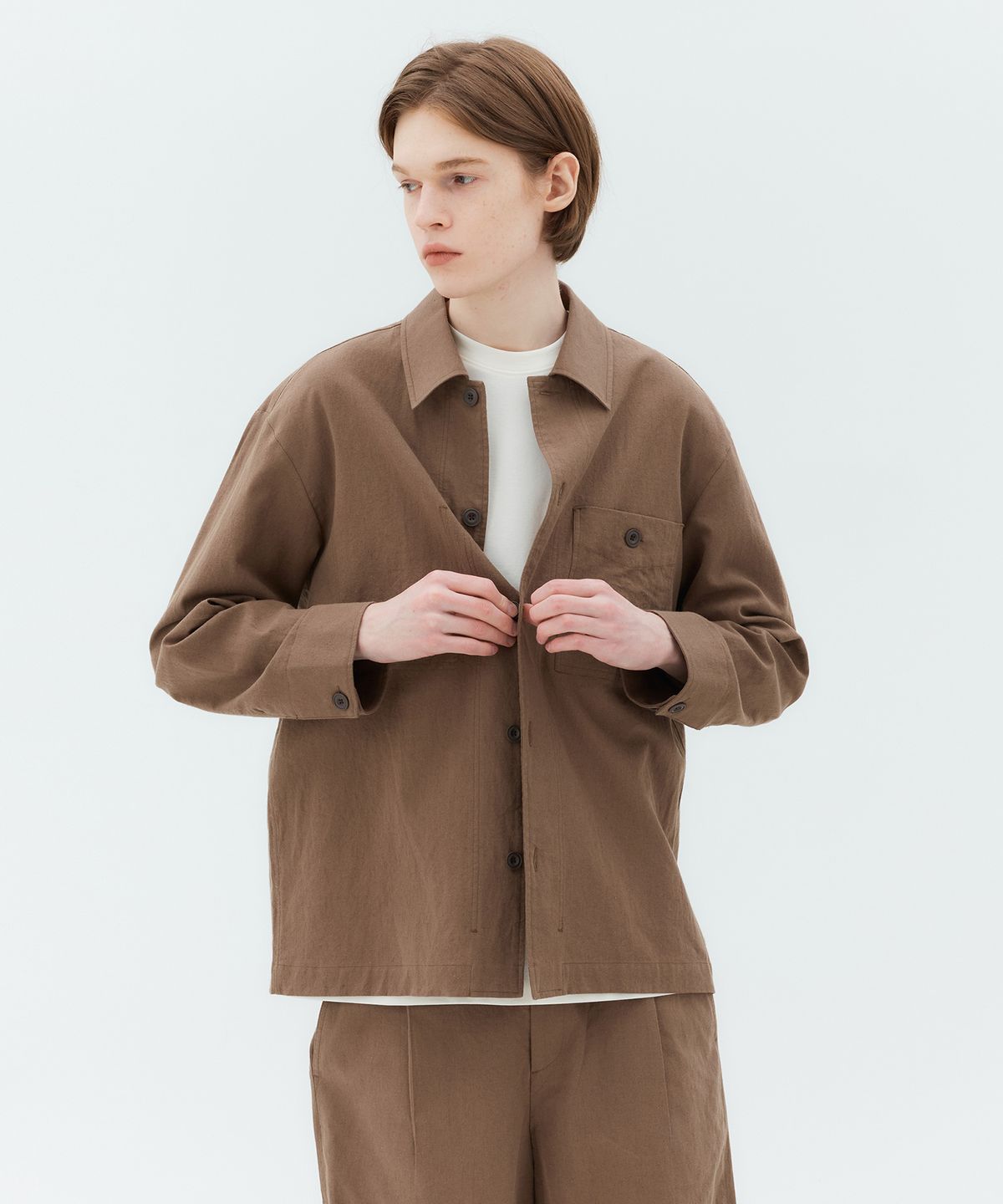 마인드브릿지(MINDBRIDGE) 린넨셔켓 - 2color MYWS3133