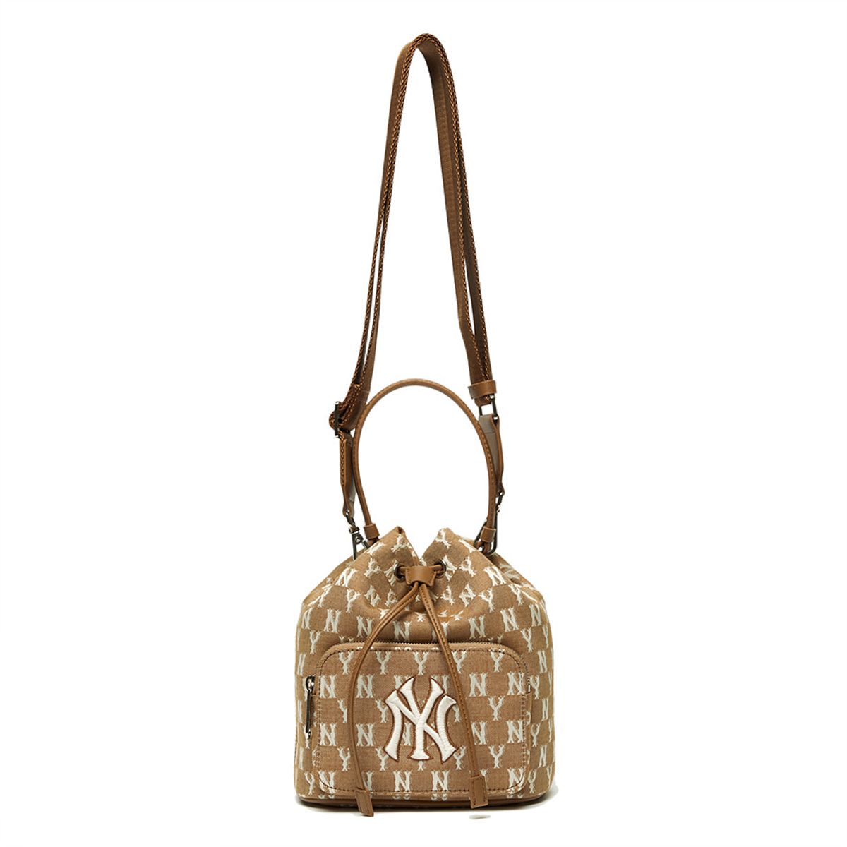 엠엘비(MLB) 모노그램 자카드 버킷백 NY (BEIGE)