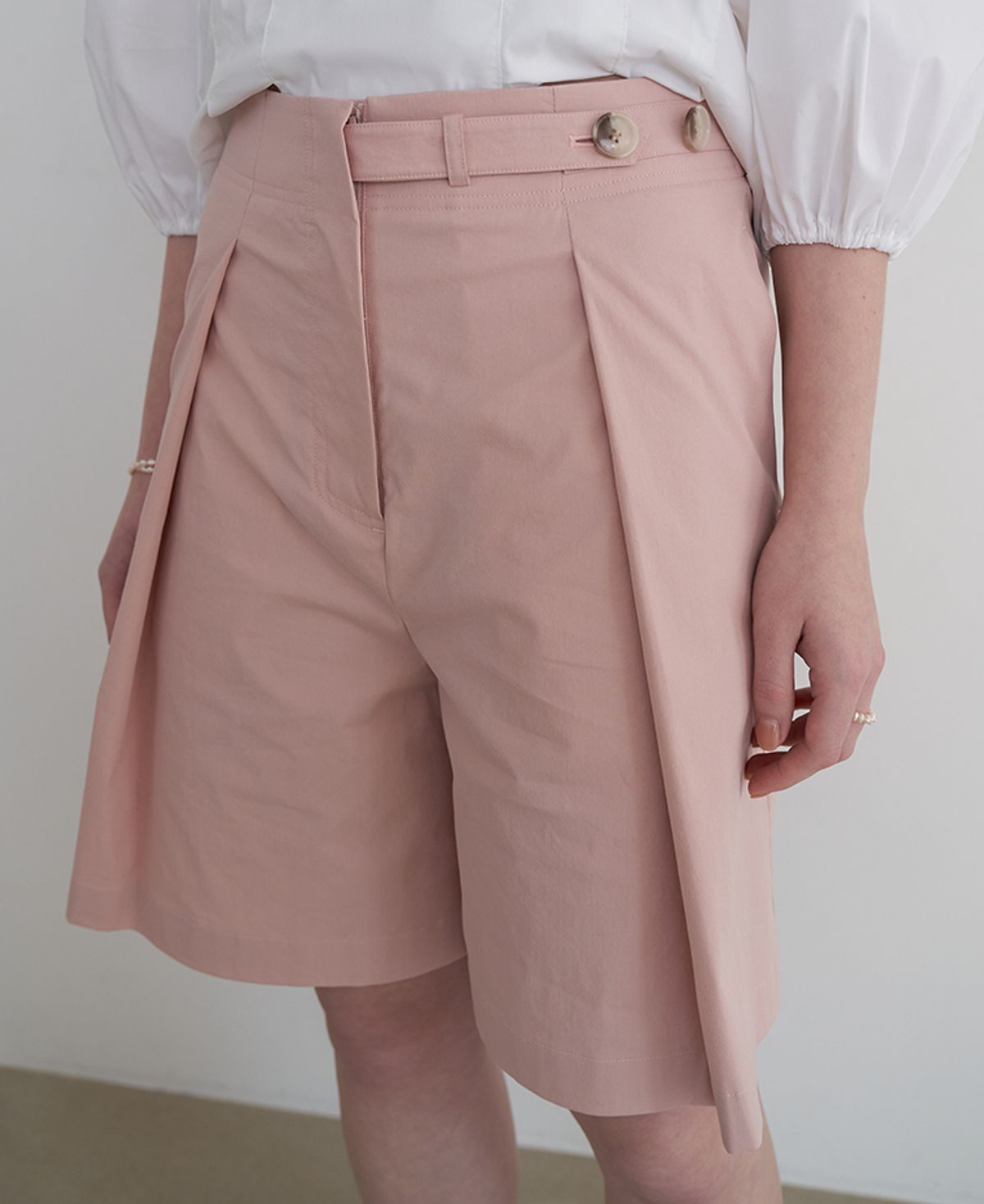 라비올렛트(LA VIOLETTE) Flare Shorts (Baby Pink)