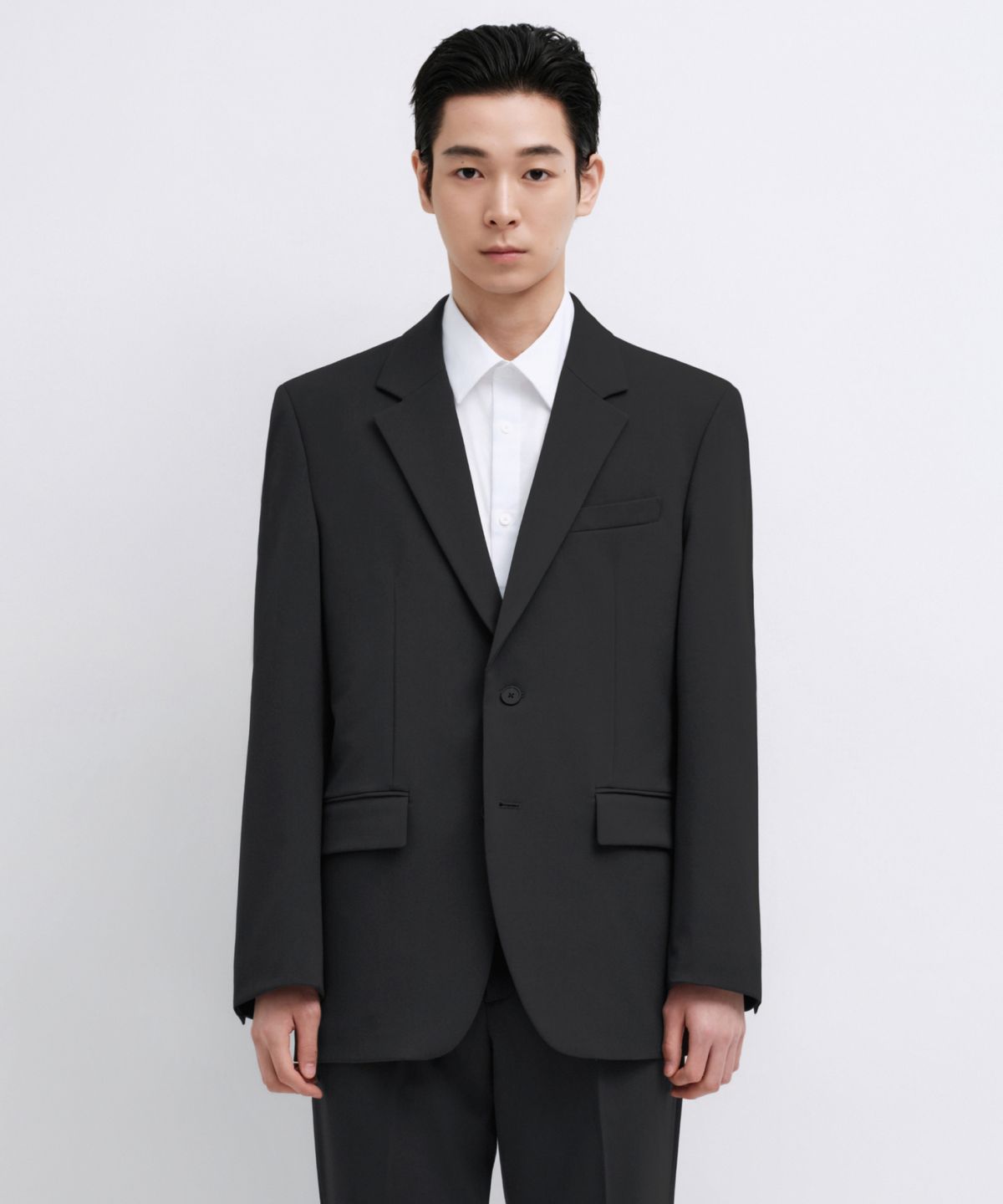 무신사 스탠다드(MUSINSA STANDARD) 릴렉스드 베이식 블레이저 [다크 그레이]