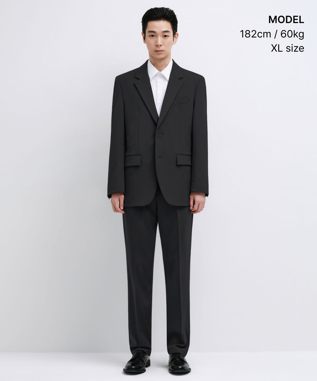무신사 스탠다드(MUSINSA STANDARD) 릴렉스드 베이식 블레이저 [다크 그레이]