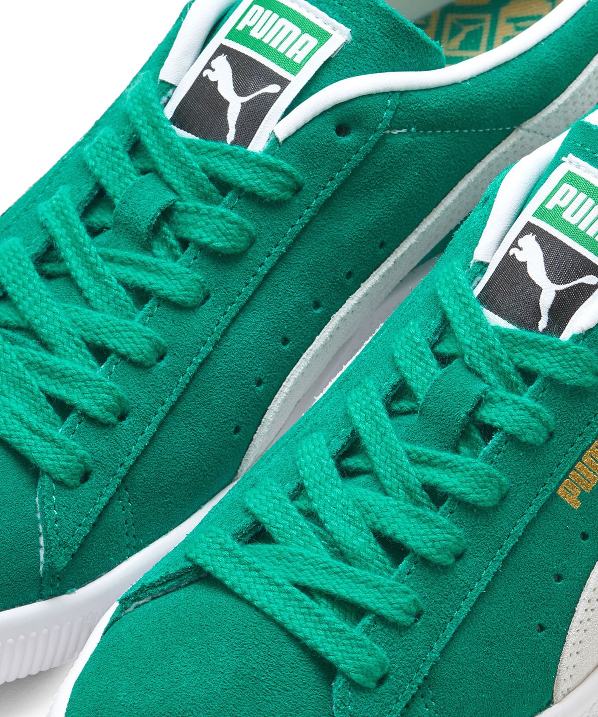 푸마(PUMA) 스웨이드 빈티지 - 그린:화이트 / 374921-03