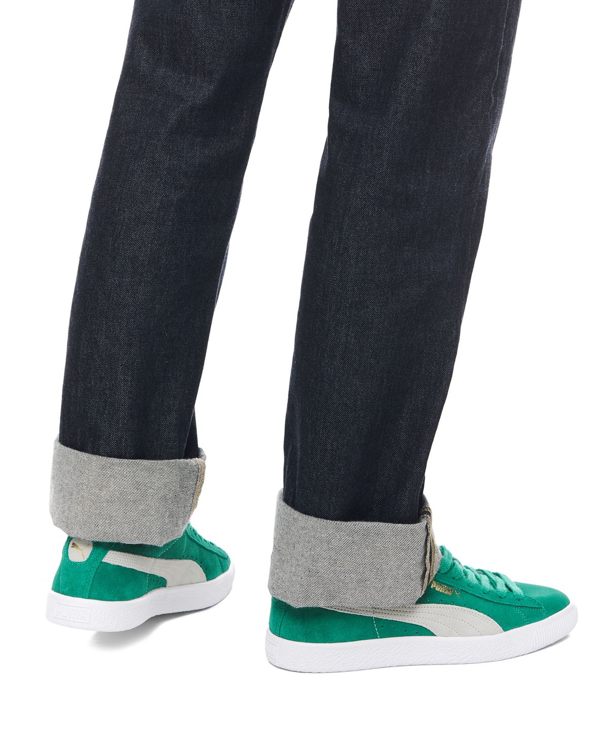 푸마(PUMA) 스웨이드 빈티지 - 그린:화이트 / 374921-03