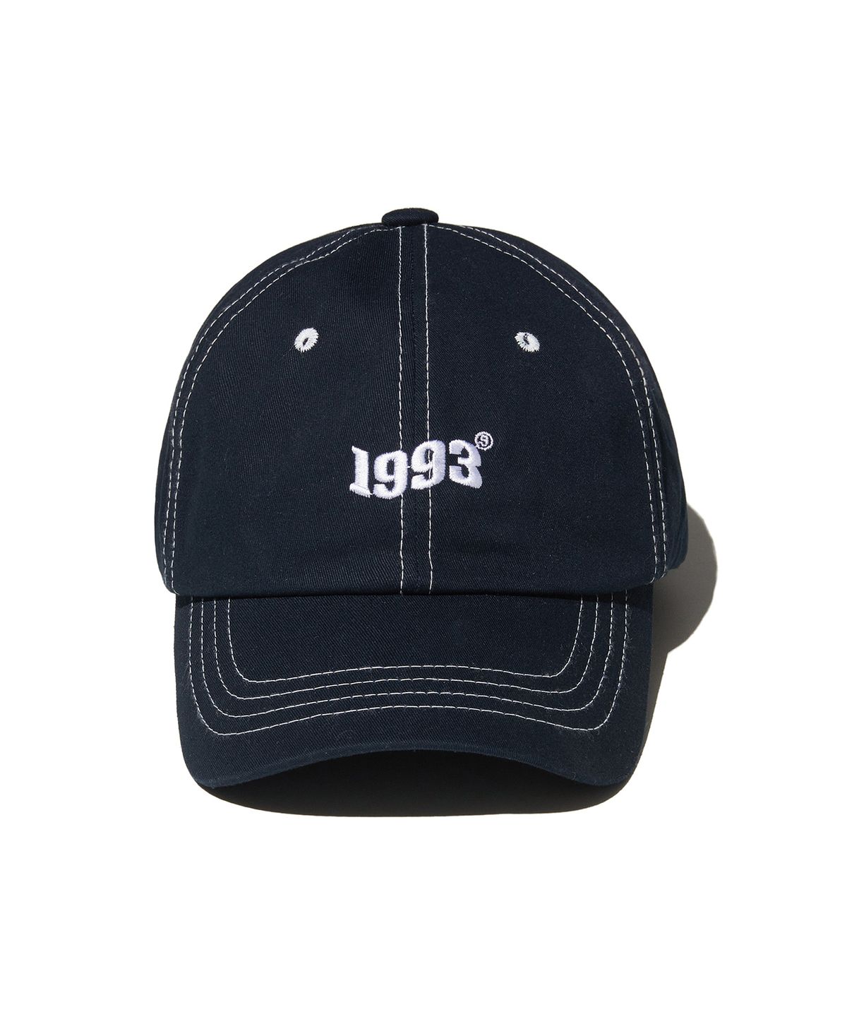 1993스튜디오(1993STUDIO) 웨이브 로고 볼캡_네이비