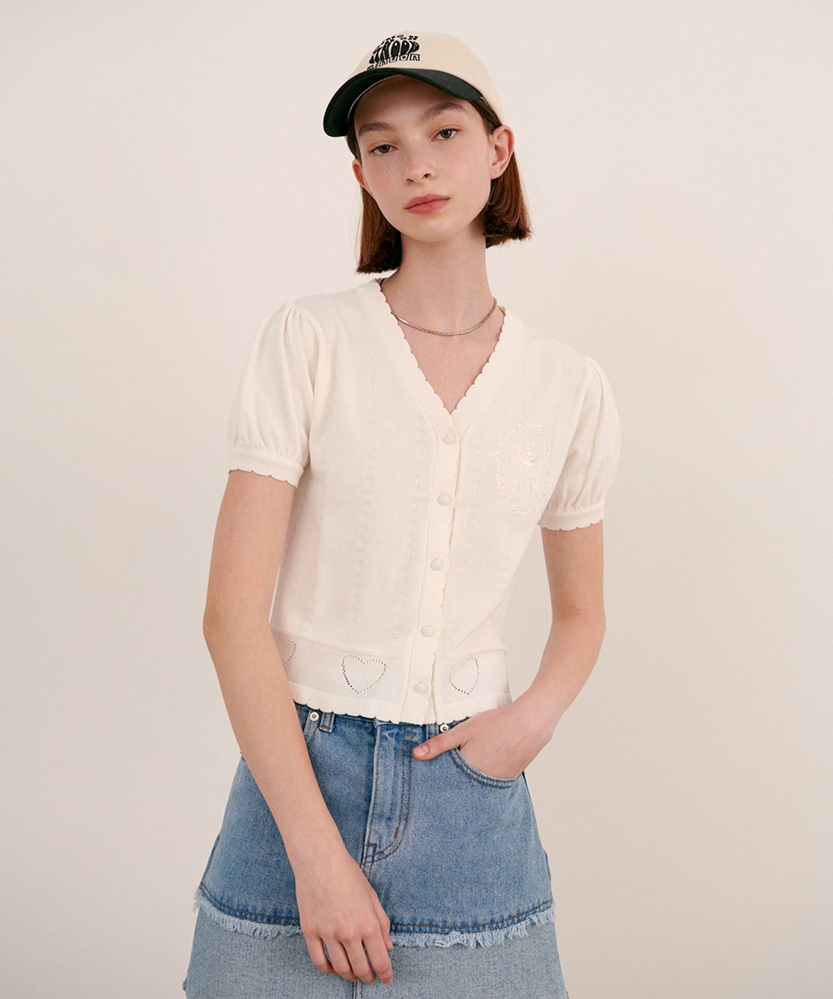 시눈(SINOON) SCALLOP CARDIGAN