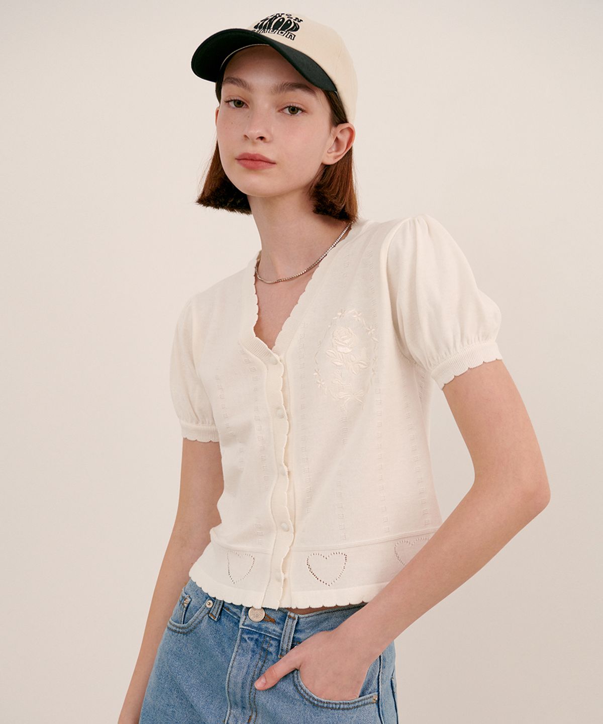 시눈(SINOON) SCALLOP CARDIGAN