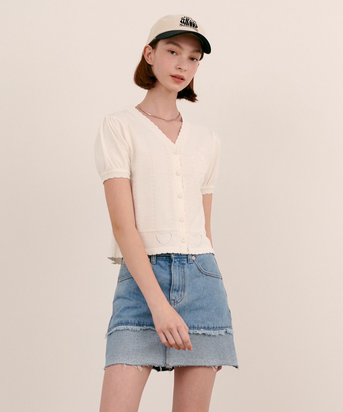 시눈(SINOON) SCALLOP CARDIGAN