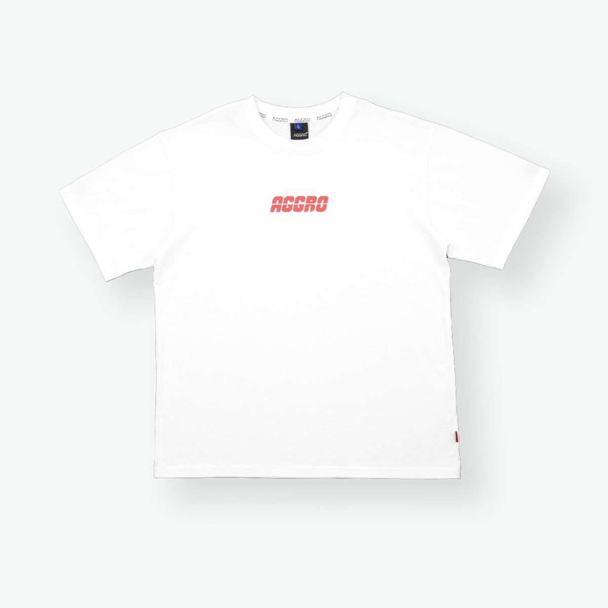 어그로(AGGRO) 컬러풀 로고 티셔츠 WHITE
