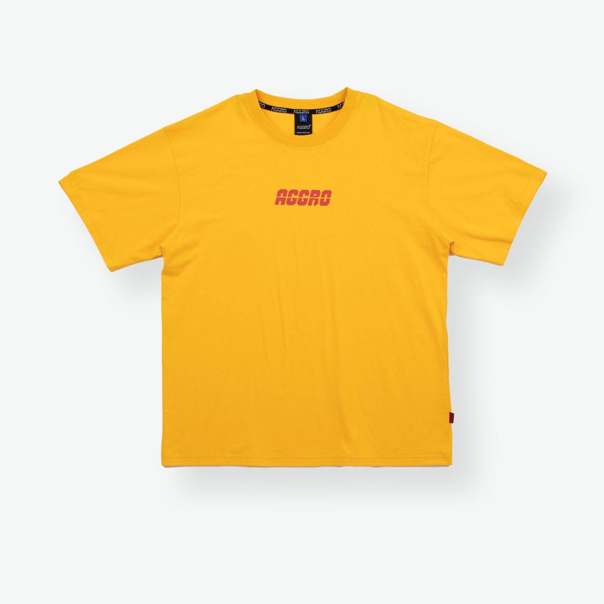 어그로(AGGRO) 컬러풀 로고 티셔츠 YELLOW