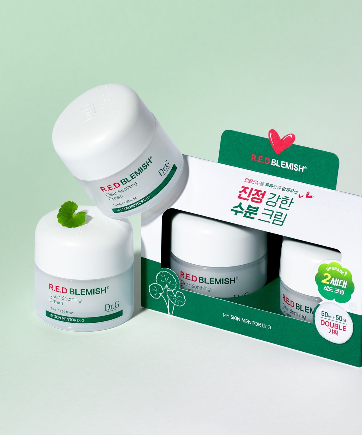 닥터지(DR.G) 레드 블레미쉬 클리어 수딩 크림 50mLx2개 선물하기 세트