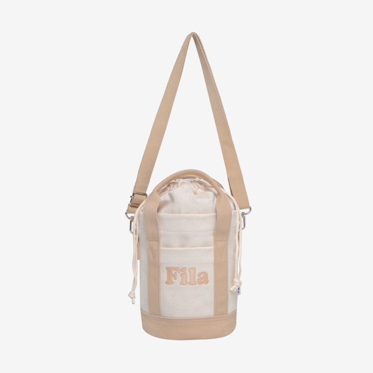 휠라(FILA) 츄잉로고 캔버스 버킷백(FS3BCD5351FCRM)