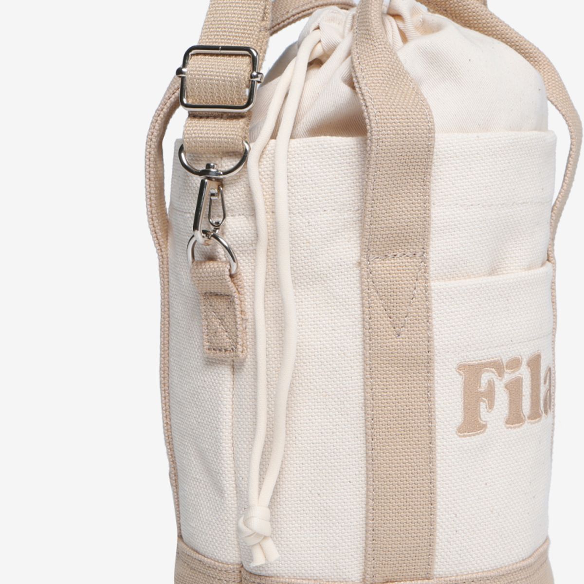 휠라(FILA) 츄잉로고 캔버스 버킷백(FS3BCD5351FCRM)