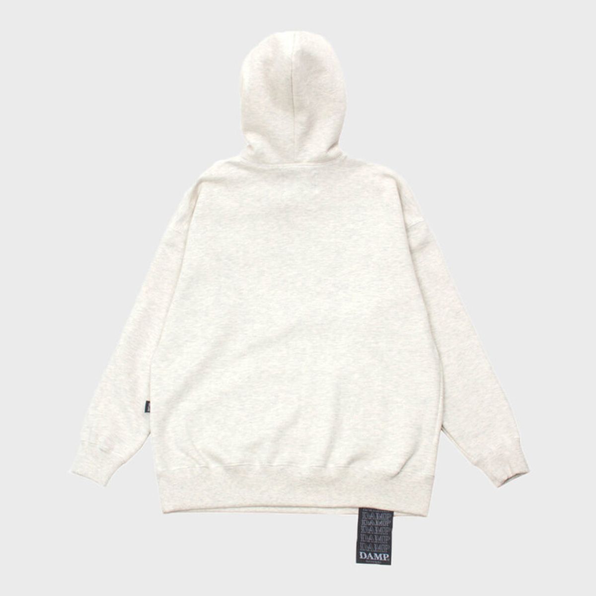 돈애스크마이플랜(DAMP) NO PLAN BOX LOGO HOODY 4.5_OATMEAL