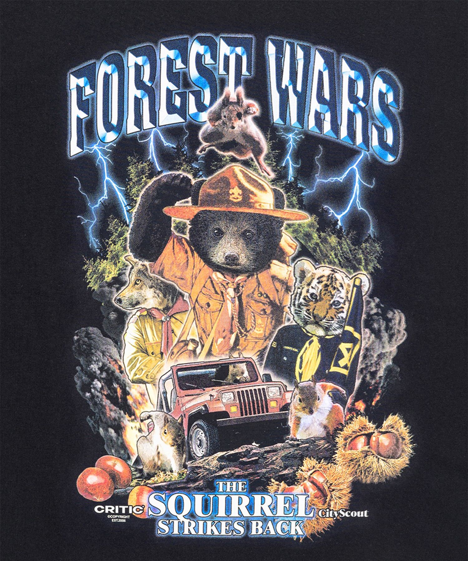 [CRITIC]FOREST WARS Short Sleeve T-Shirt/追跡付 MUSINSA | CRITIC FOREST WARS SHORT SLEEVE T-SHIRT WHITE