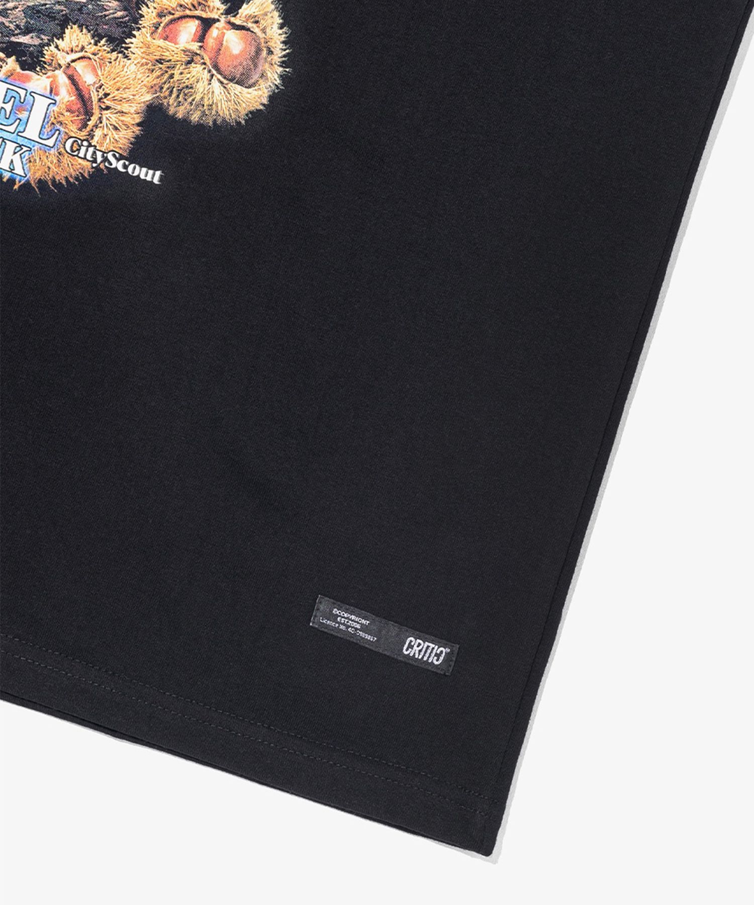 MUSINSA | CRITIC FOREST WARS SHORT SLEEVE T-SHIRT BLACK