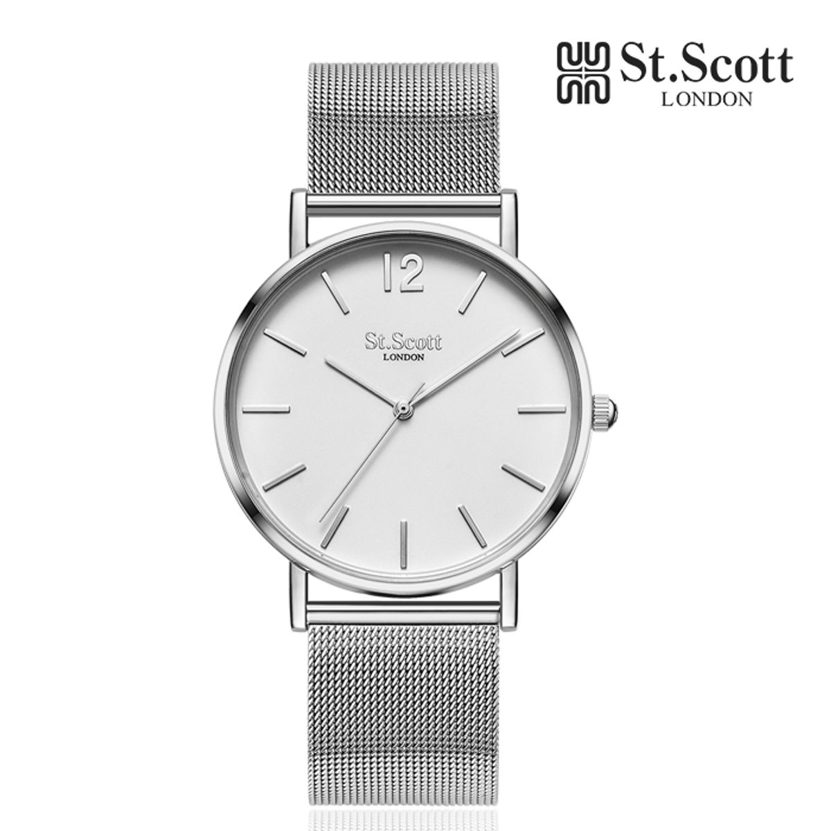 세인트스코트런던(ST.SCOTT LONDON) ST2301M 이니스12 남성 메탈 시계 4종