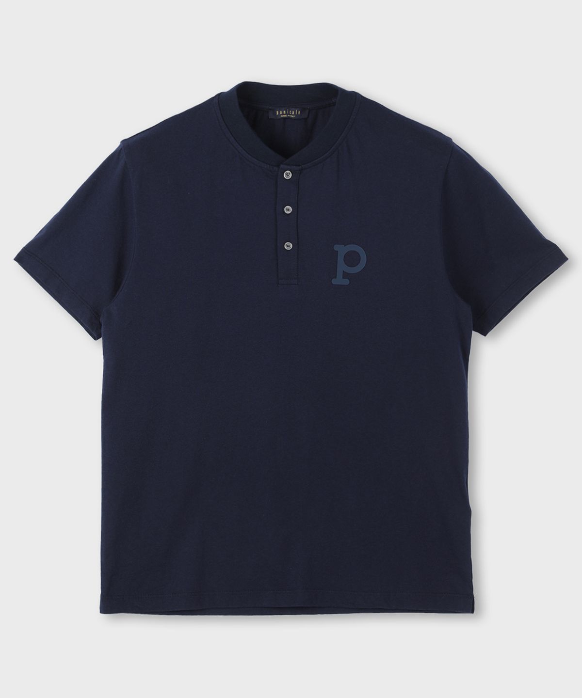 빠니깔레(PANICALE) P 패치 헨리넥 코튼 티셔츠 3 COLOR
