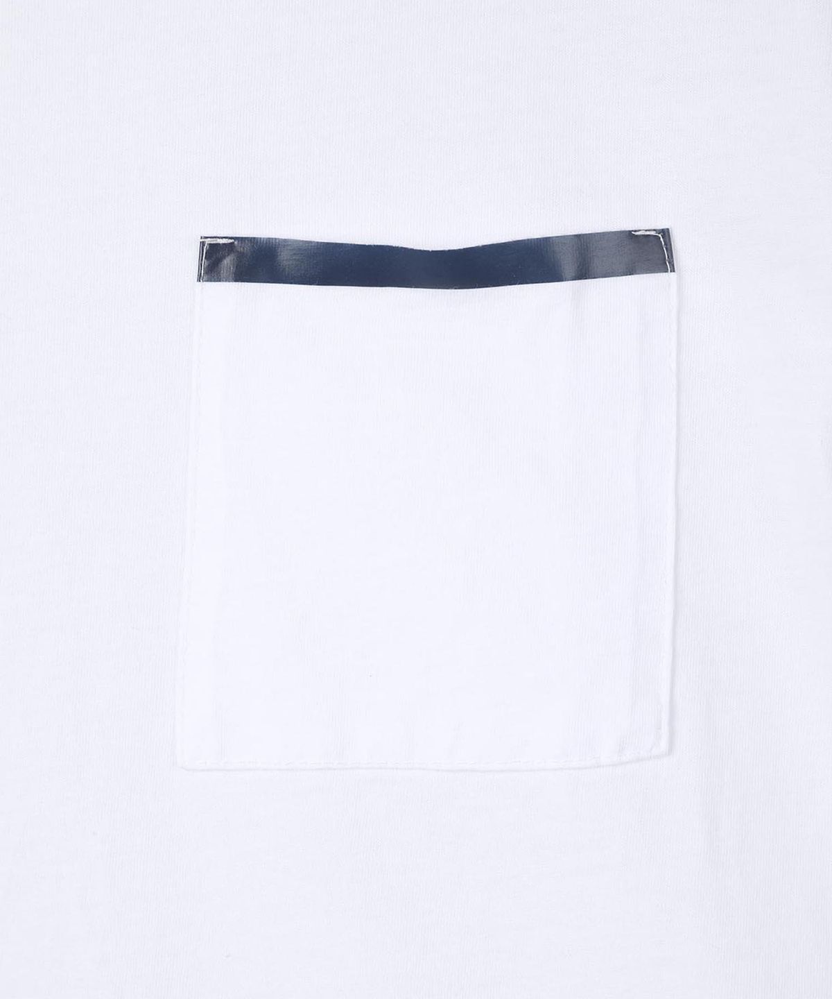 빠니깔레(PANICALE) 배색 포켓 라운드 코튼 티셔츠 2 COLOR