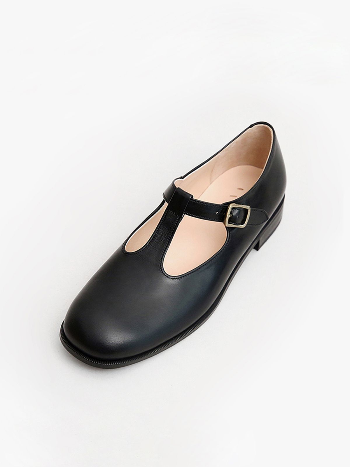 흰(HEENN) T-Mary Jane Shoes . Black