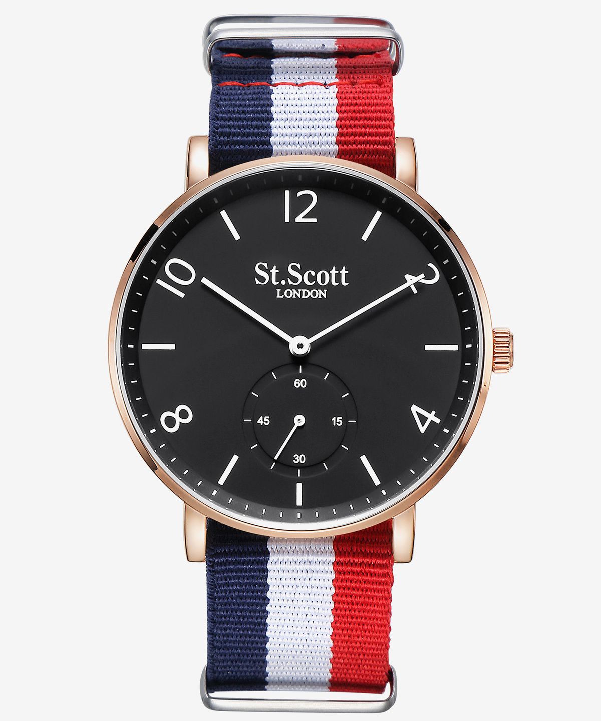 세인트스코트런던(ST.SCOTT LONDON) ST7119M-RBB 카이로스 스트랩 3종 남성 시계 세트