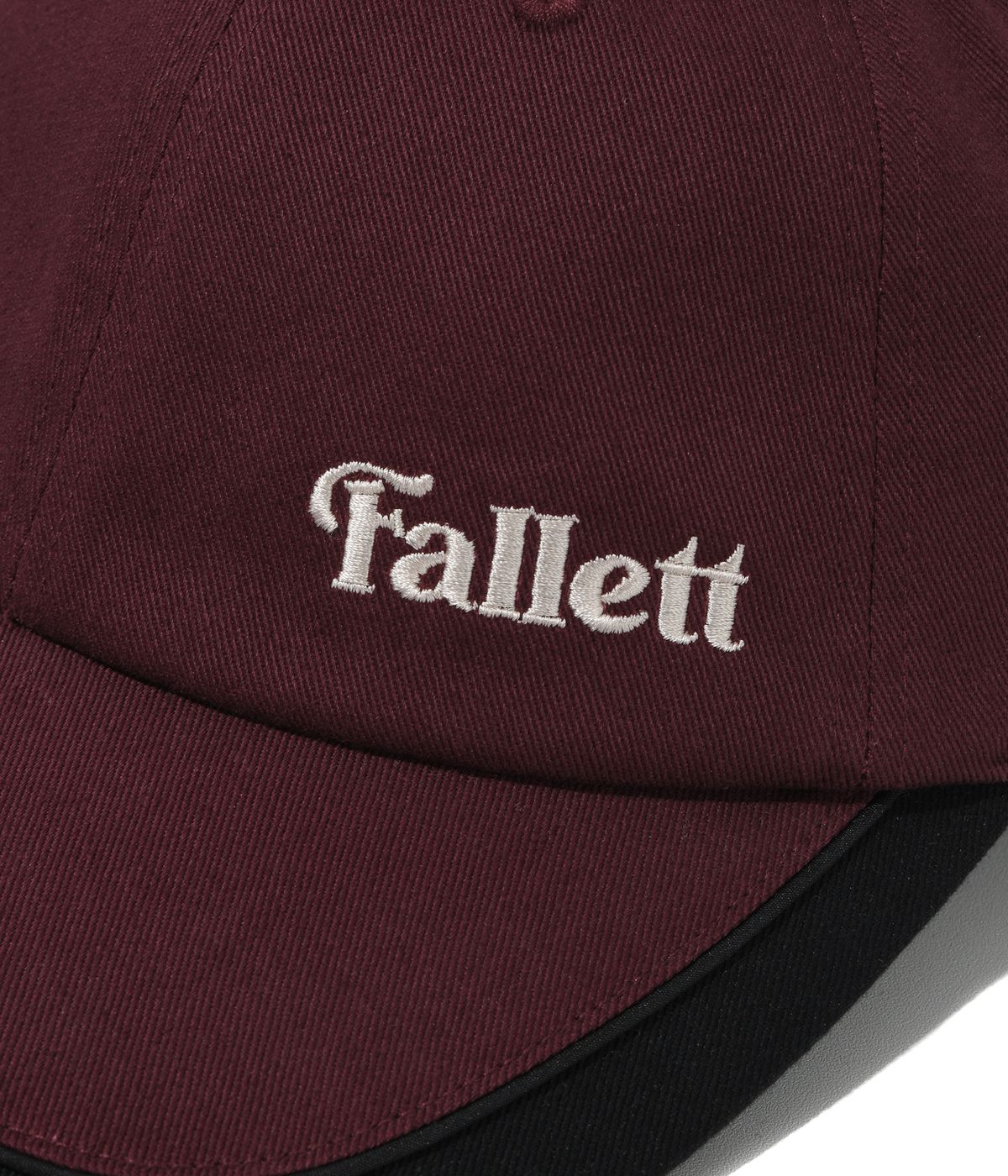 팔렛(FALLETT) 컬러블럭 볼캡 버건디