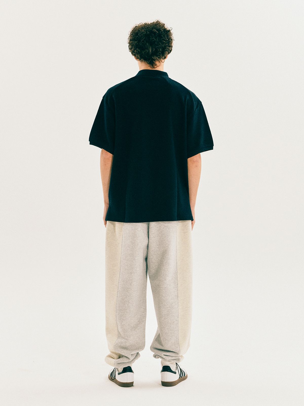 예일(YALE) EMBROIDERY DAN PK SHIRT BLACK