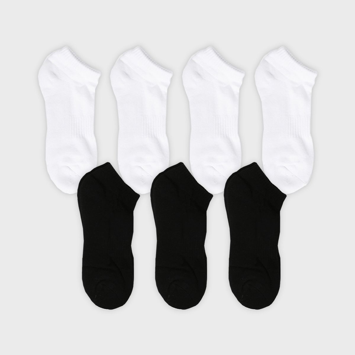 삭스에이(SOCKSA) [7PACK] 더블쿠션 156N 무지 넌슬립 쇼트 삭스 3색상