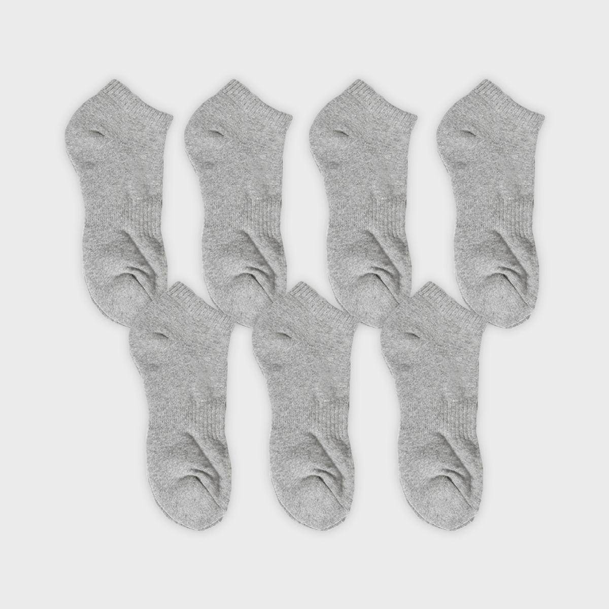 삭스에이(SOCKSA) [7PACK] 더블쿠션 156N 무지 넌슬립 쇼트 삭스 3색상
