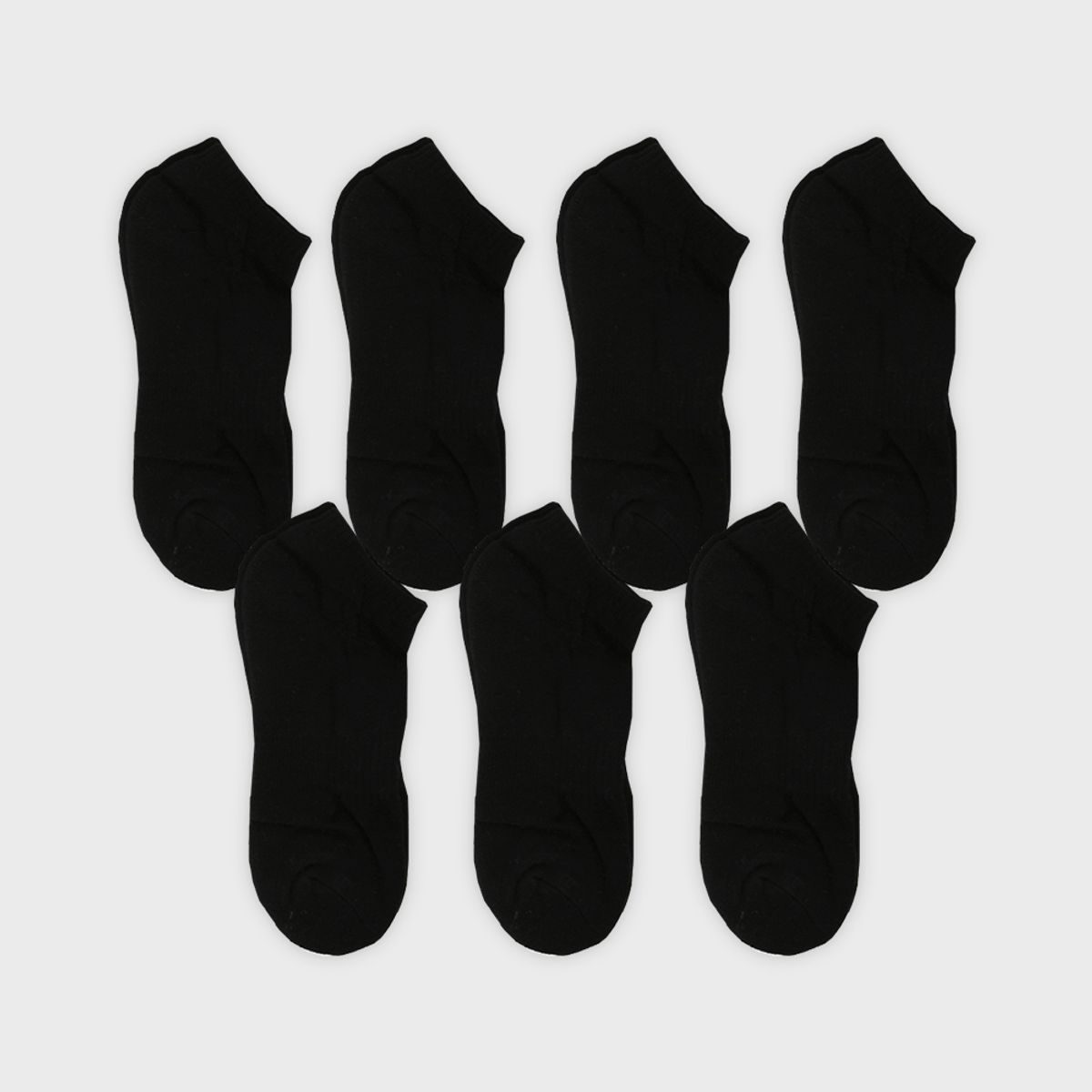 삭스에이(SOCKSA) [7PACK] 더블쿠션 156N 무지 넌슬립 쇼트 삭스 3색상