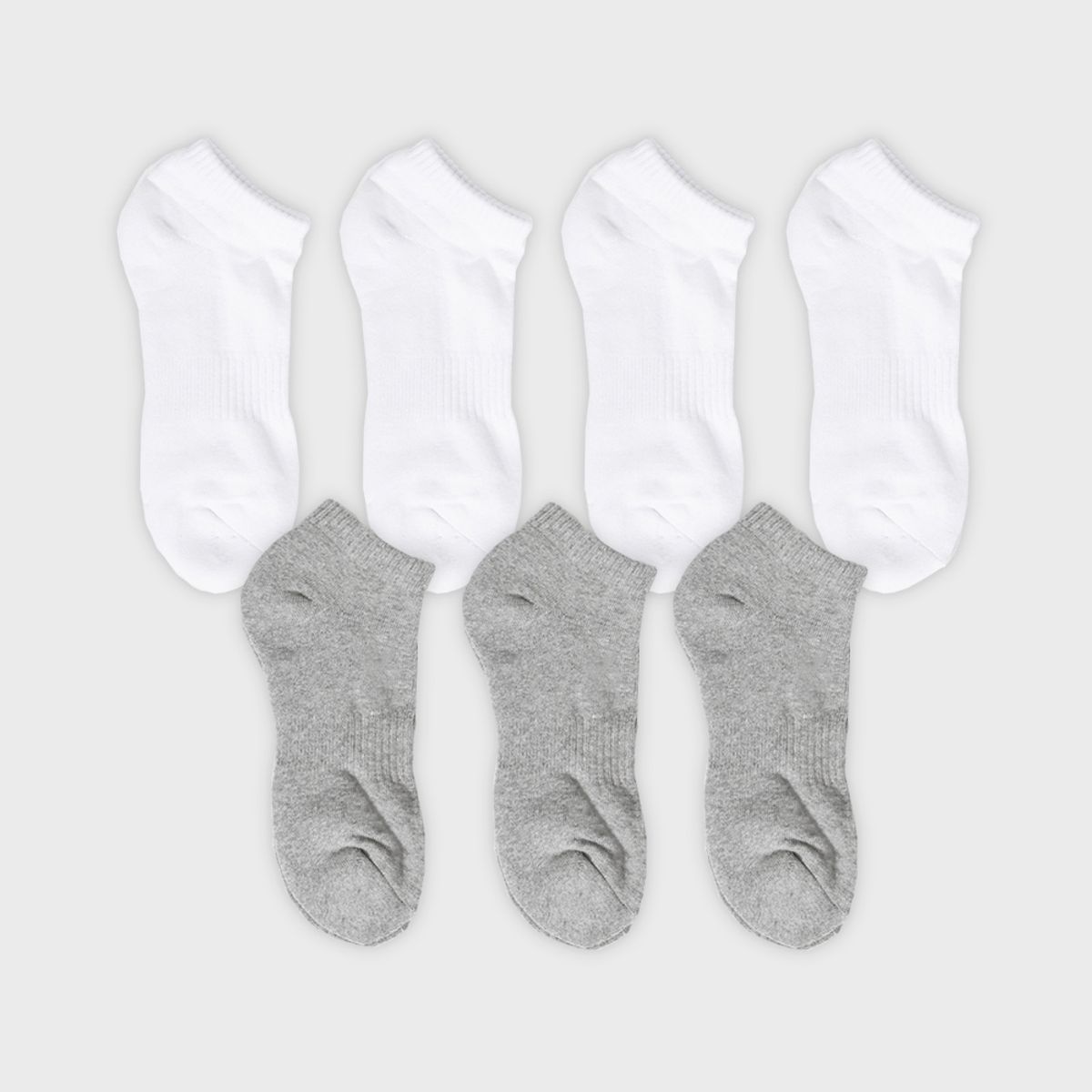 삭스에이(SOCKSA) [7PACK] 더블쿠션 156N 무지 넌슬립 쇼트 삭스 3색상