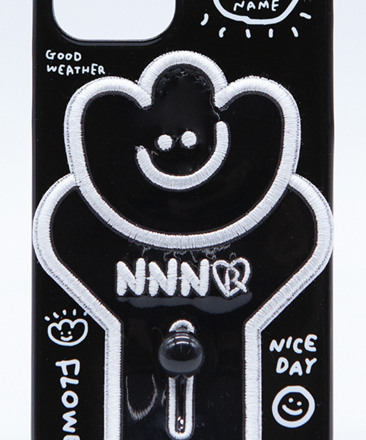 세컨드유니크네임(SECOND UNIQUE NAME) SUN CASE FLOWER PATCH BLACK