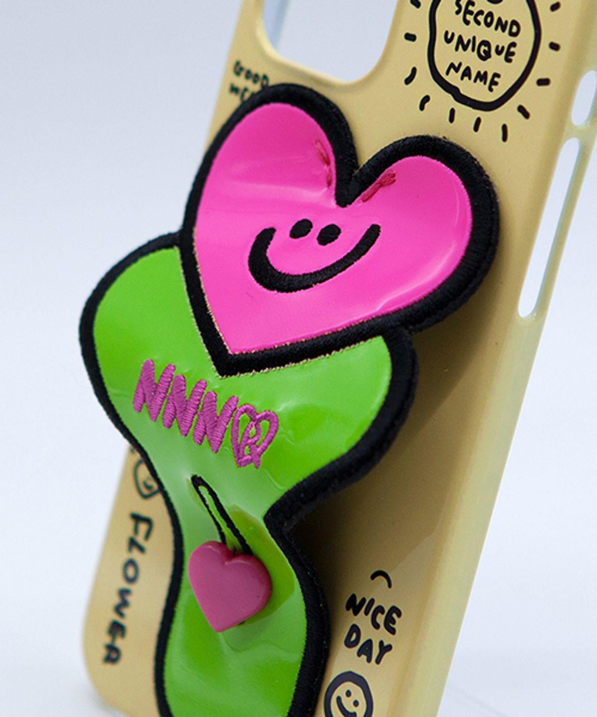 세컨드유니크네임(SECOND UNIQUE NAME) SUN CASE FLOWER PATCH LEMON CREAM
