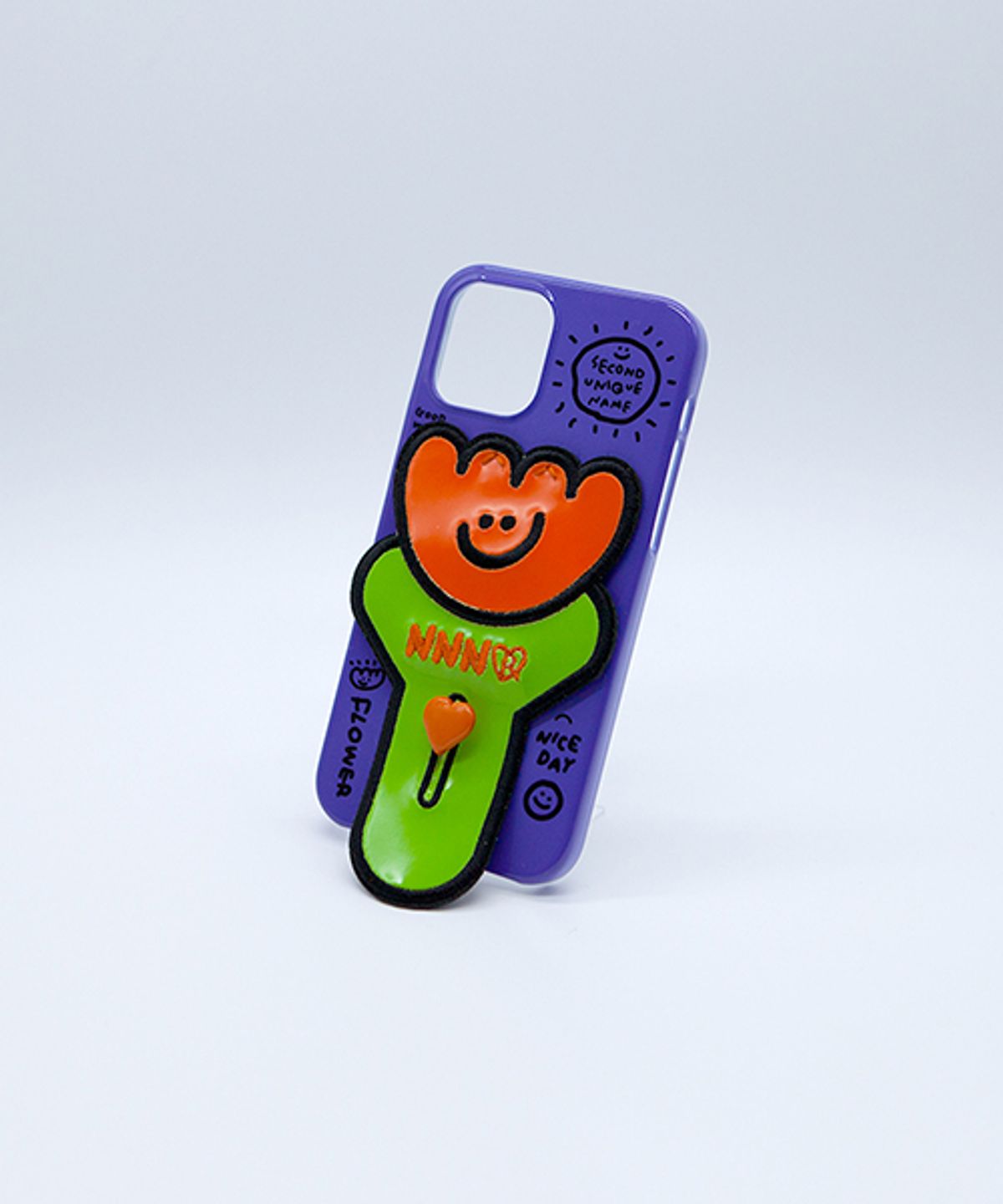 세컨드유니크네임(SECOND UNIQUE NAME) SUN CASE FLOWER PATCH MIDNIGHT PURPLE