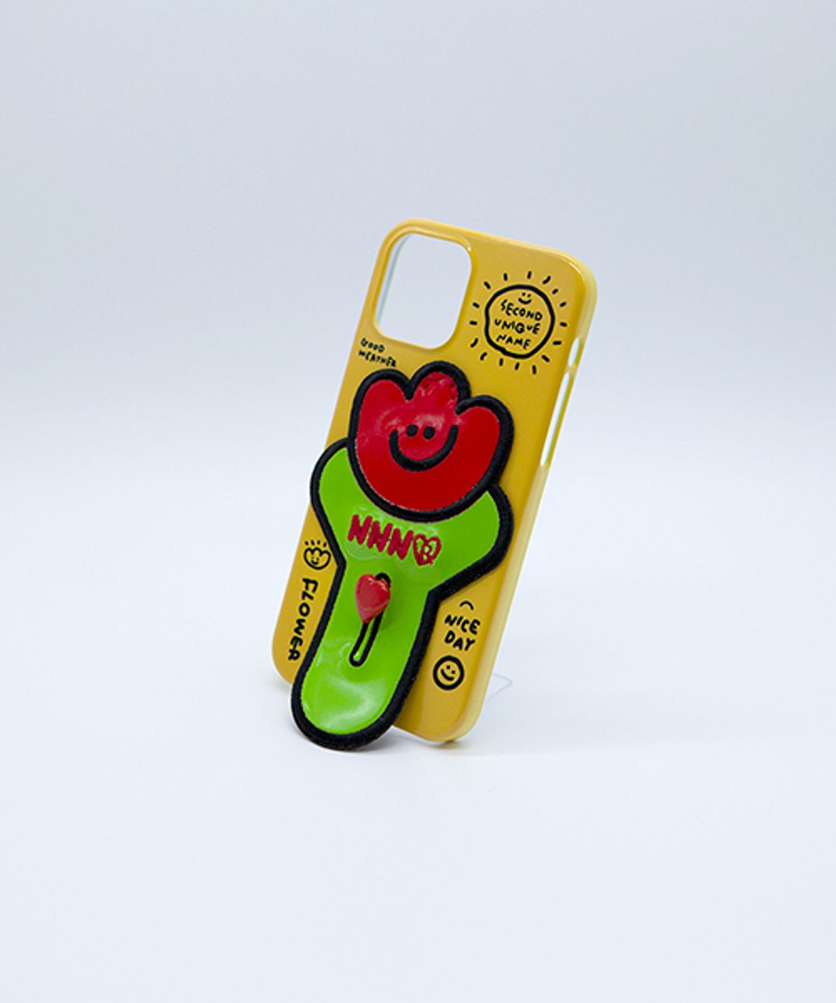 세컨드유니크네임(SECOND UNIQUE NAME) SUN CASE FLOWER PATCH YELLOW