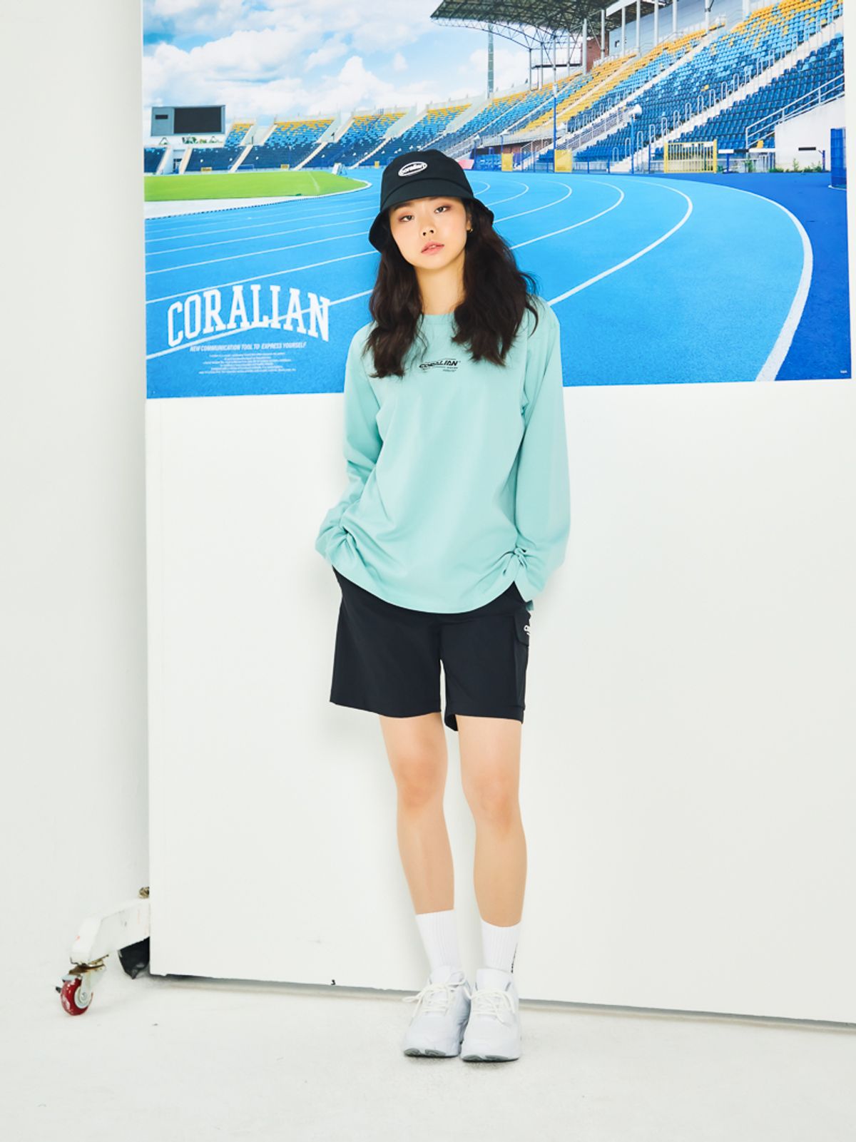 코랄리안(CORALIAN) 런오프 플레이어 긴팔 티셔츠 민트