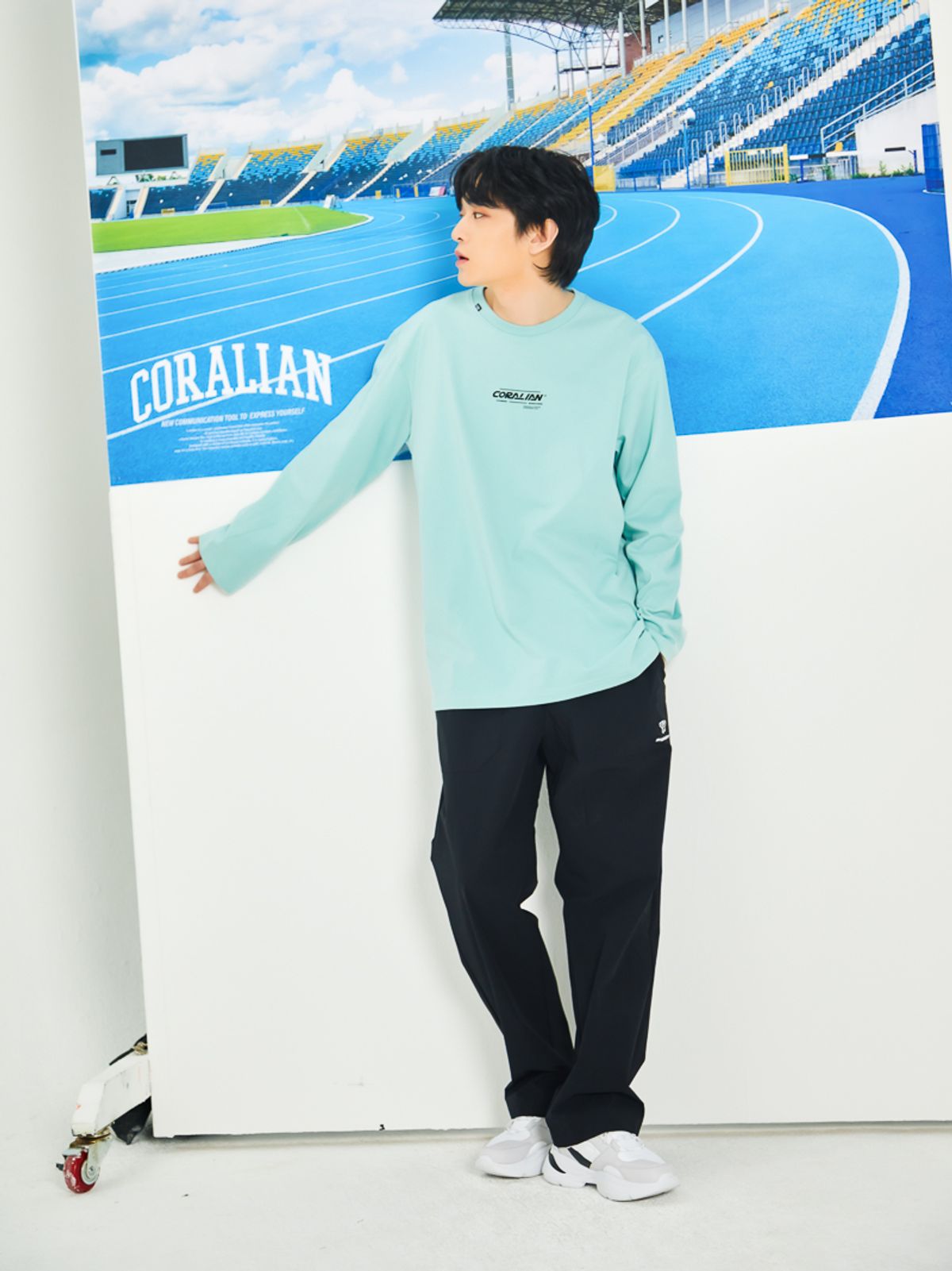 코랄리안(CORALIAN) 런오프 플레이어 긴팔 티셔츠 민트