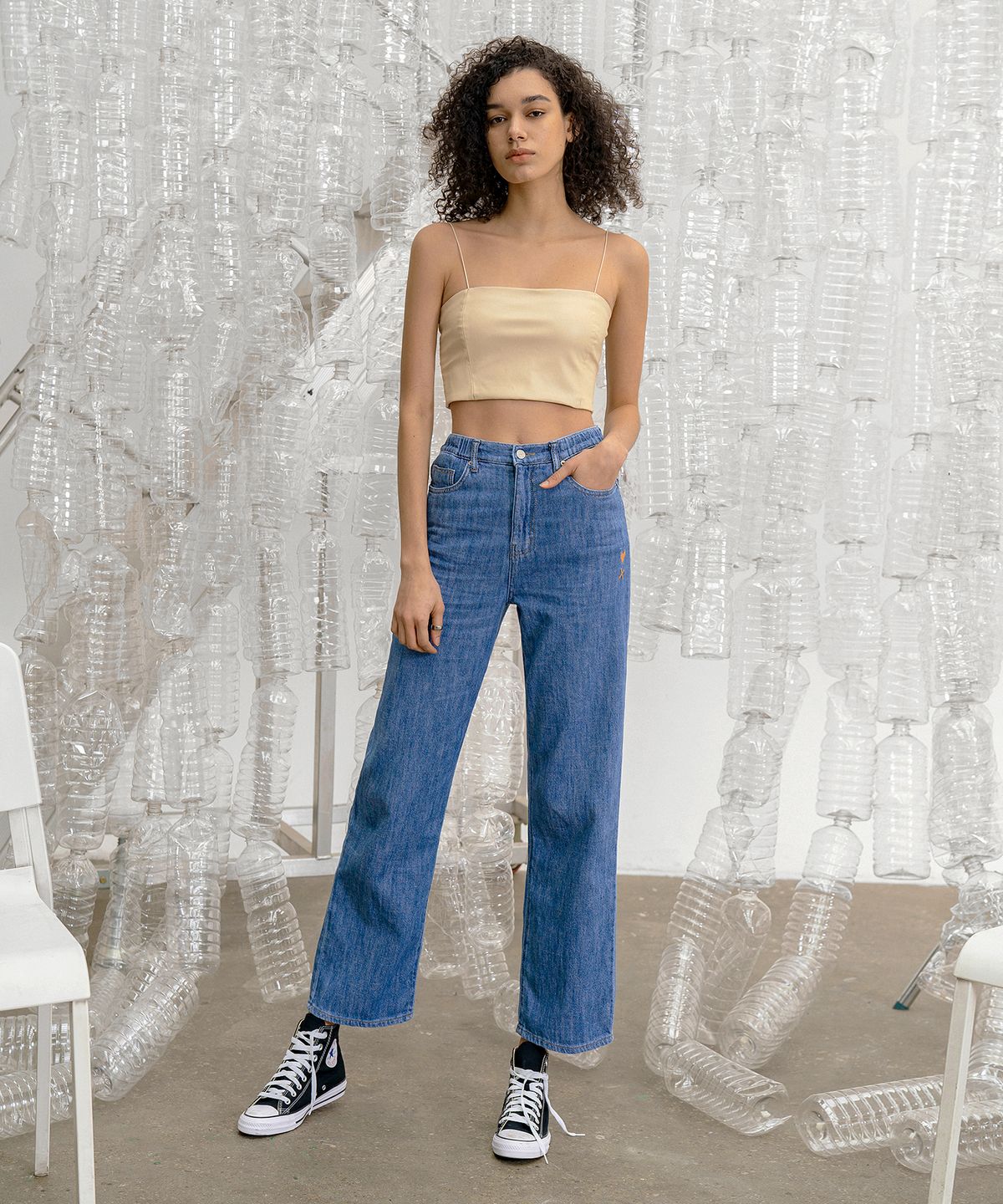 판도라핏(PANDORAFIT) [WIDE] Ocean Jeans