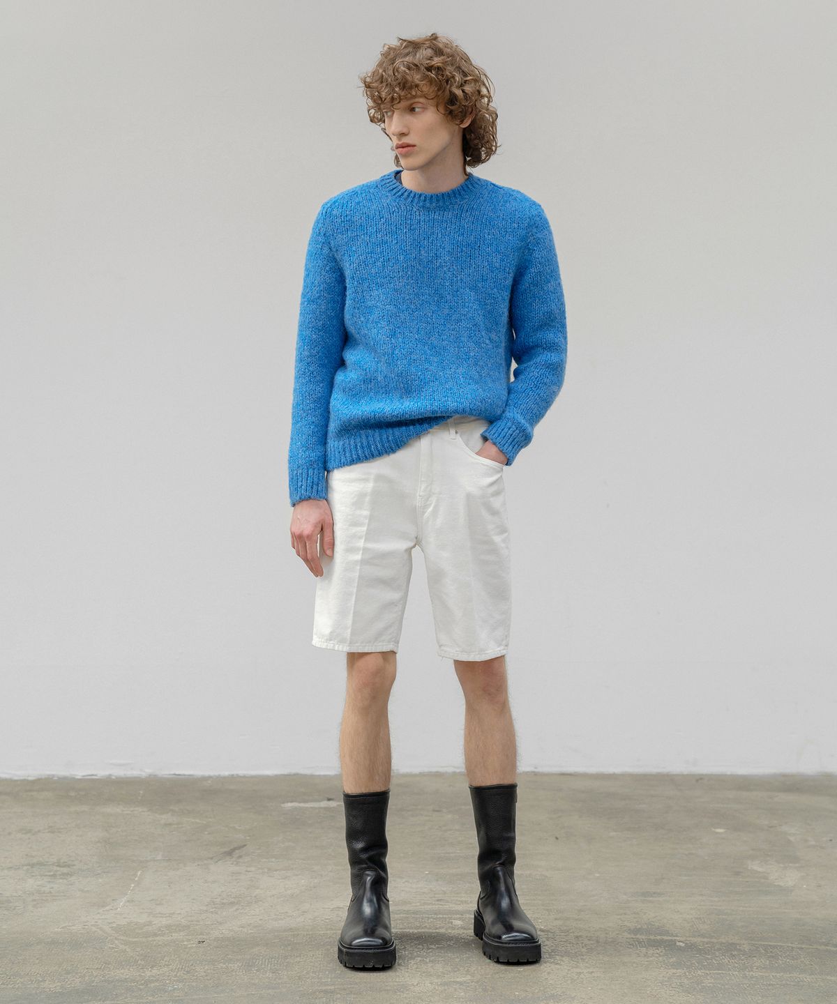 판도라핏(PANDORAFIT) [SHORTS] Organisation Jeans White