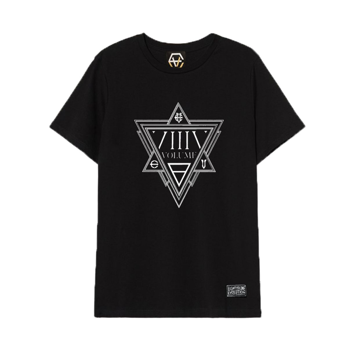 에잇볼륨(EIGHTVOLUME) EV 스타 엠블램 블랙 티