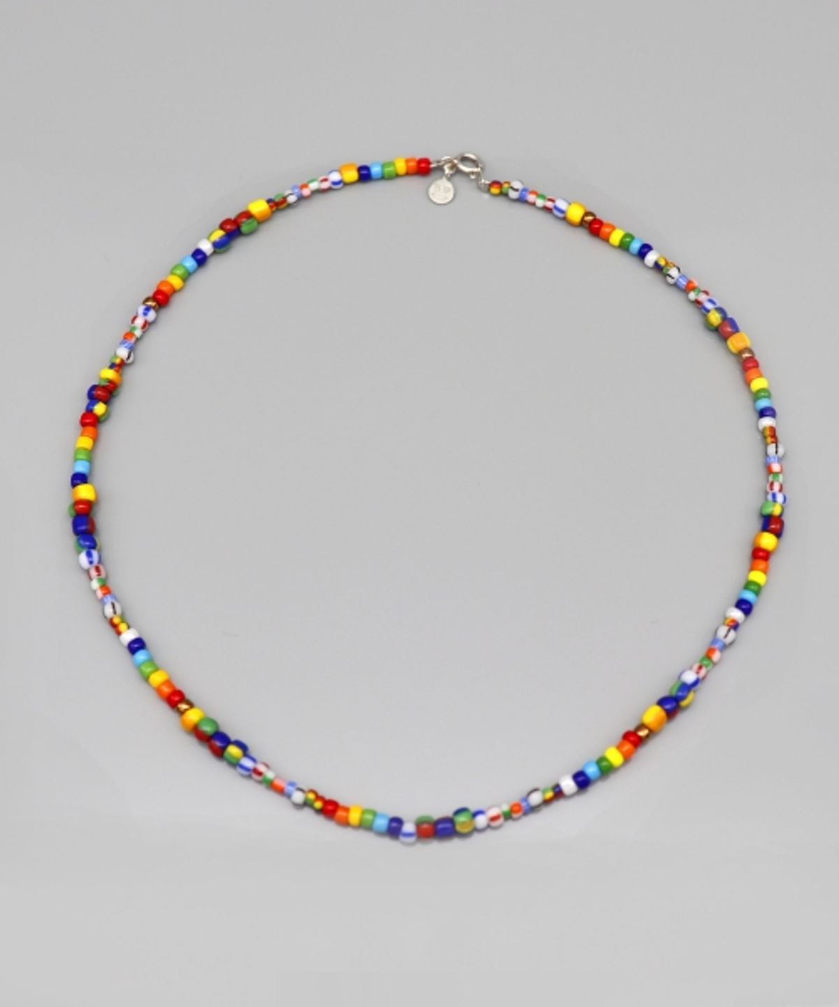 봉보(BONBEAU) Unique multi color mix beads Necklace 유니크 멀티컬러 포인트 비즈 초커 목걸이