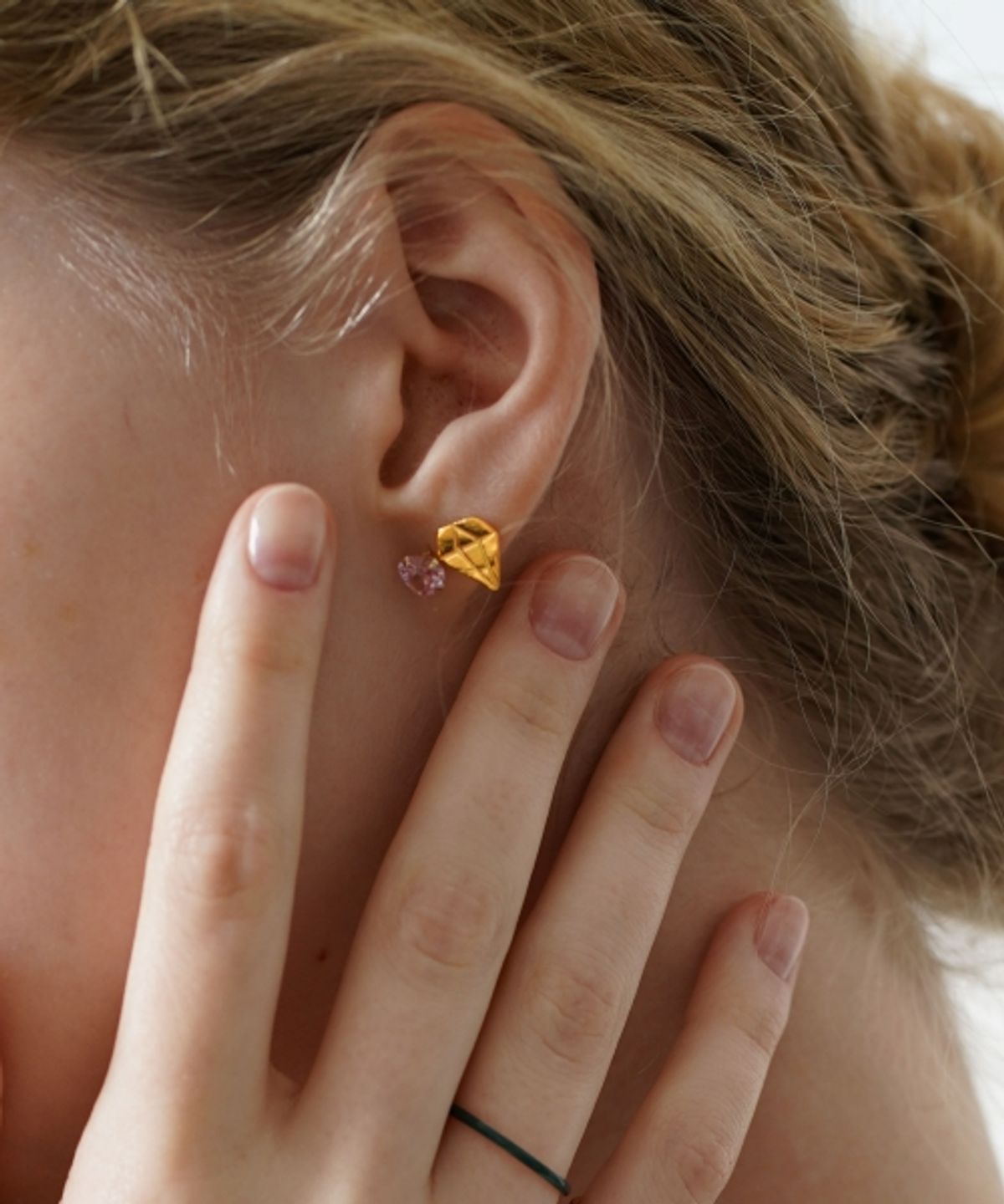 봉보(BONBEAU) Mini Kitsch motives silver pin Eearings 미니 키치 모티브 은침 귀걸이